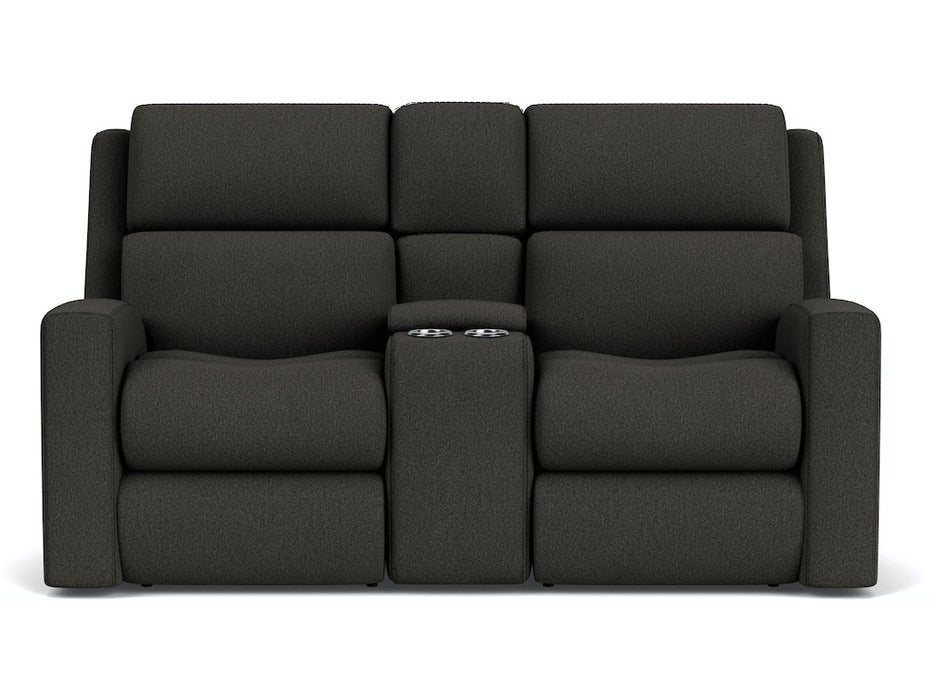 Score Power Reclining Loveseat with Console and Power Headrests and Lumbar