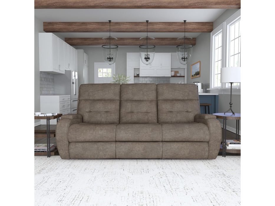 Strait Power Reclining Sofa with Power Headrests