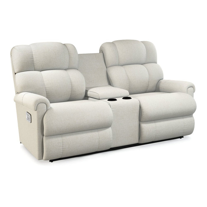 Pinnacle Power Wall Reclining Loveseat w/ Console Headrest & Lumbar