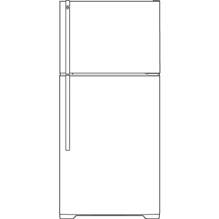 GE® ENERGY STAR® 16.5 Cu. Ft. Top-Freezer Refrigerator