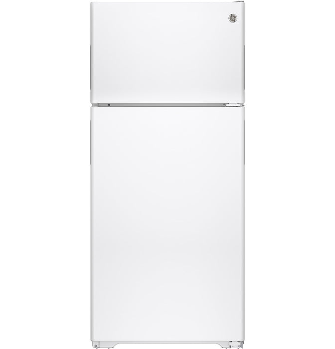 GE® ENERGY STAR® 15.5 Cu. Ft. Recessed Handle Top-Freezer Refrigerator