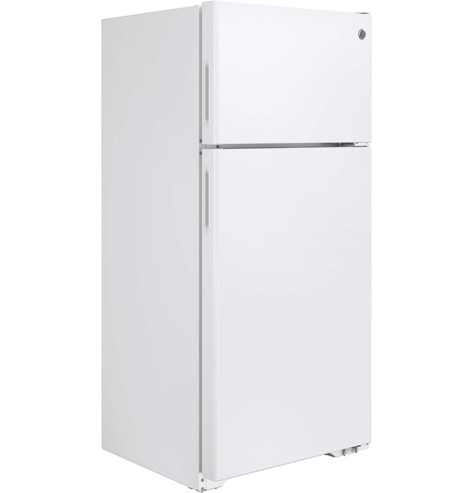 GE® ENERGY STAR® 15.5 Cu. Ft. Recessed Handle Top-Freezer Refrigerator