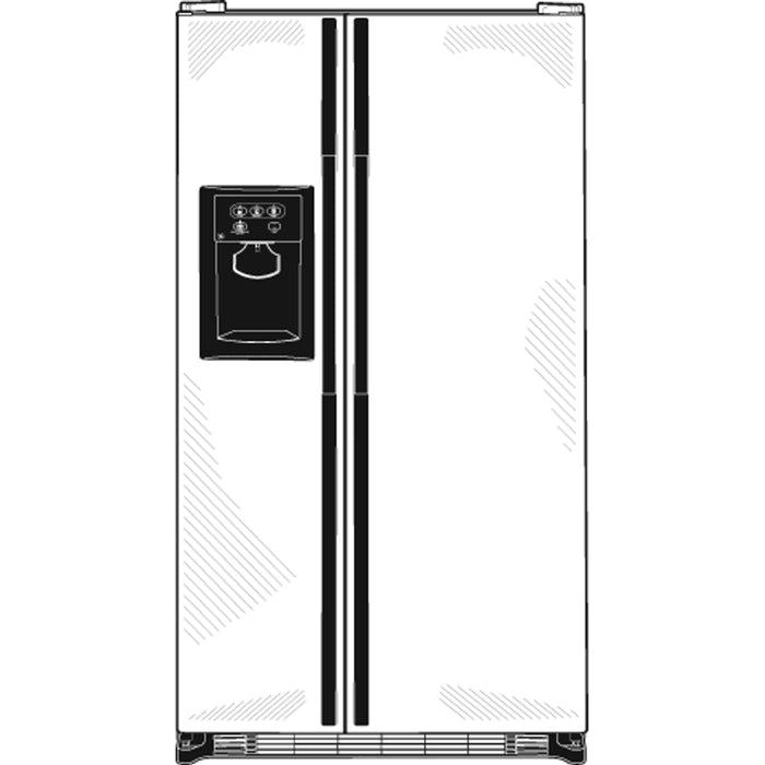 GE® ENERGY STAR® 25.4 Cu. Ft. CleanSteel™ Side-By-Side Refrigerator with Dispenser