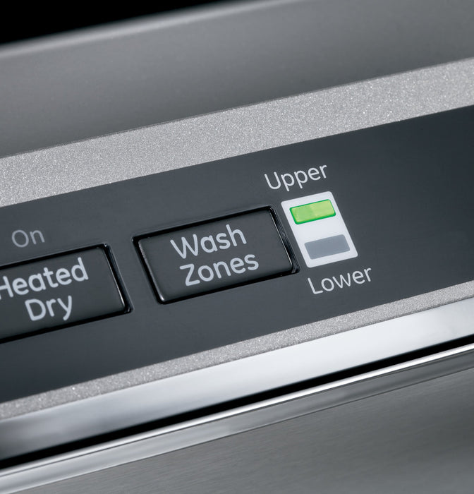 GE® Hybrid Stainless Steel Interior Dishwasher with Hidden Controls