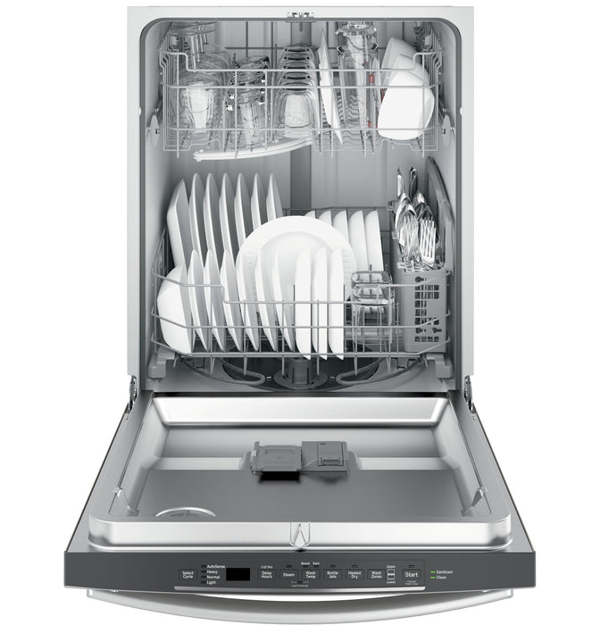 GE® Hybrid Stainless Steel Interior Dishwasher with Hidden Controls