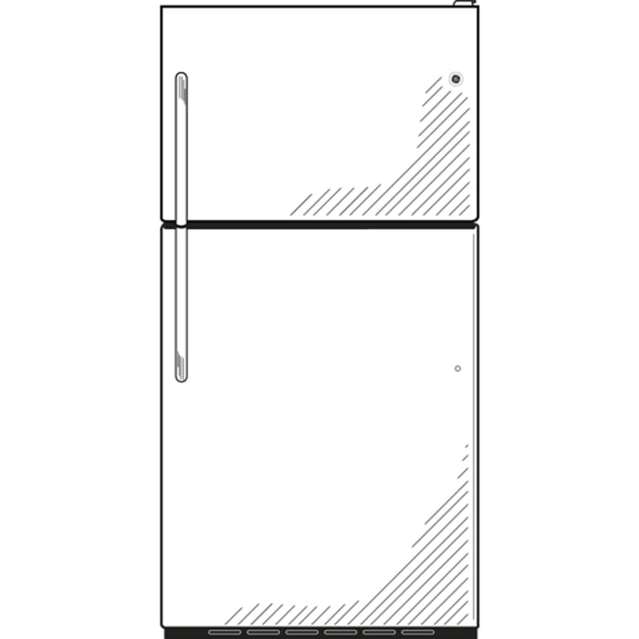 GE® ENERGY STAR® 18.0 Cu. Ft. Top-Freezer Refrigerator