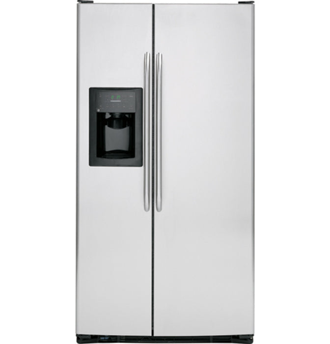 GE® Counter-Depth 22.7 Cu. Ft. Stainless Side-By-Side Refrigerator with Dispenser