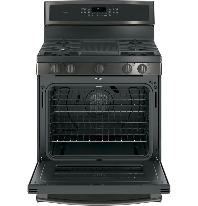 GE Profile™ Series 30" Free-Standing Gas Convection Range