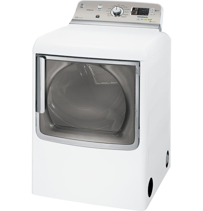 GE® Adora 7.8 cu. ft. stainless steel capacity gas dryer with steam