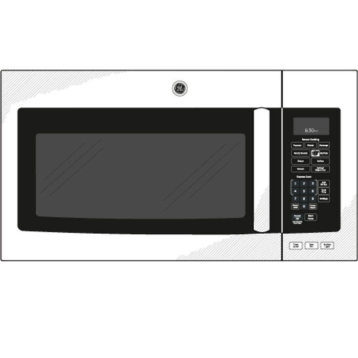 GE® Series 1.9 Cu. Ft. Over-the-Range Sensor Microwave Oven with Recirculating Venting