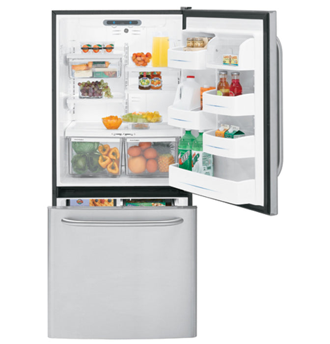 GE® ENERGY STAR® 22.3 Cu. Ft. CleanSteel™ Bottom-Freezer Drawer Refrigerator