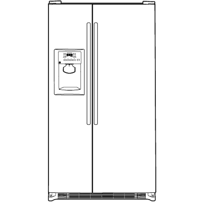 GE® ENERGY STAR® 22.1 Cu. Ft. Side-By-Side Refrigerator with Dispenser