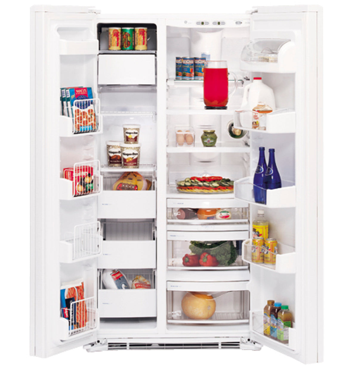 GE Profile Arctica CustomStyle™ 22.7 Cu. Ft. Side-By-Side Refrigerator ...