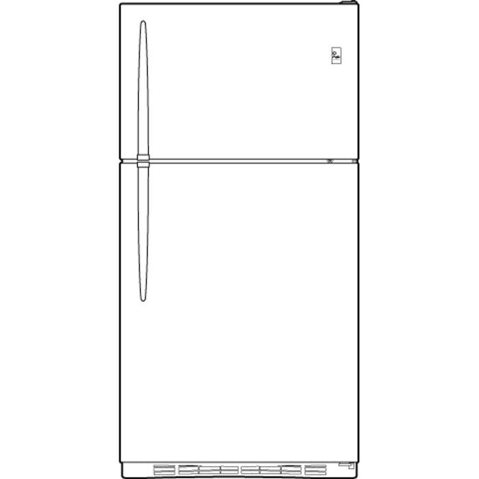 GE Profile™ Series 24.6 Cu. Ft. Top-Freezer Refrigerator