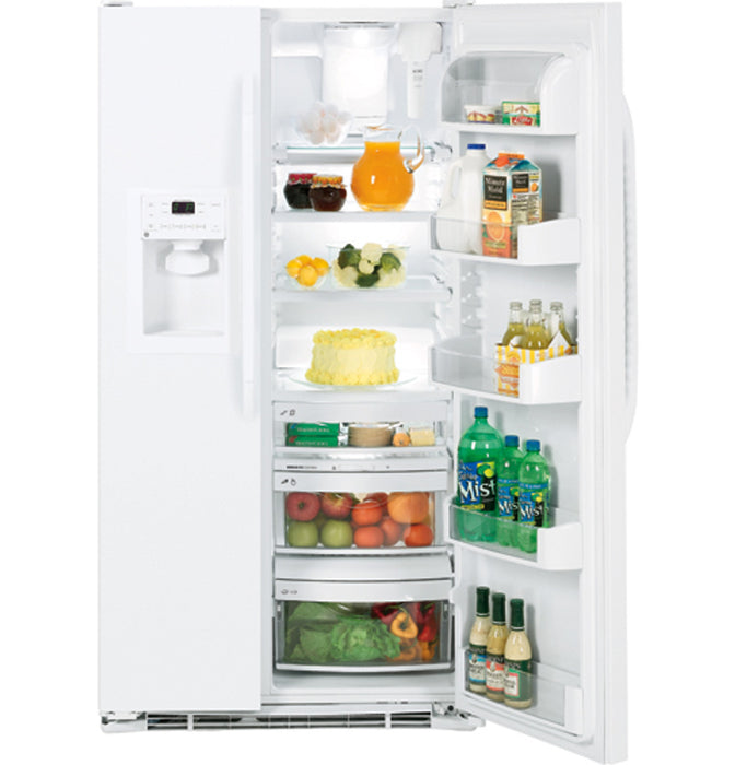 GE® Counter-depth 22.7 Cu. Ft. Side-By-Side Refrigerator with Dispenser