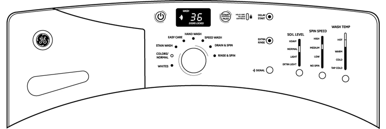 GE® ENERGY STAR® 3.6 IEC Cu. Ft. King-size Capacity Frontload Washer with Stainless Steel Basket