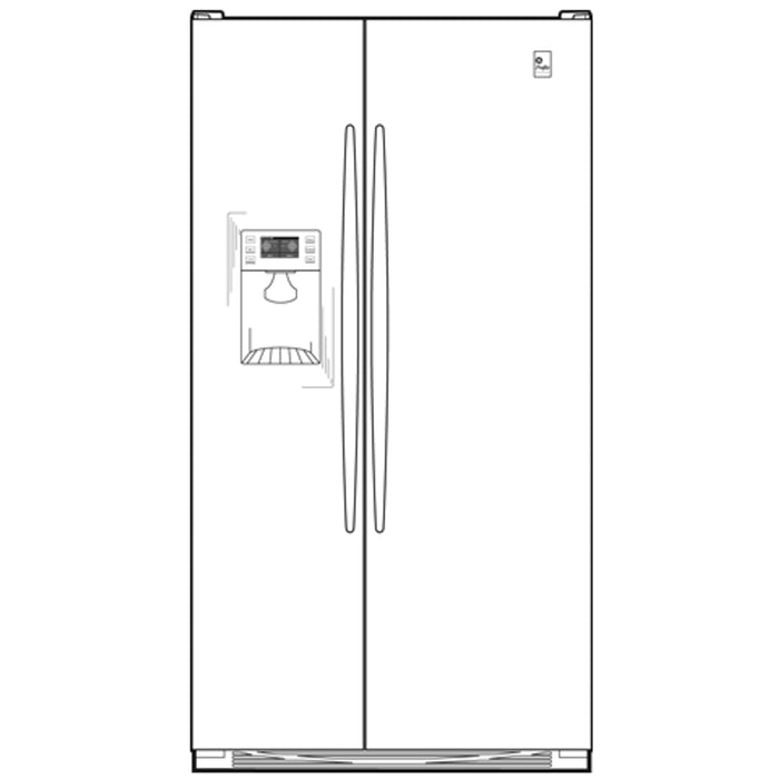 GE Profile™ ENERGY STAR® Counter-depth 24.6 Cu. Ft. Side-by-Side Refrigerator