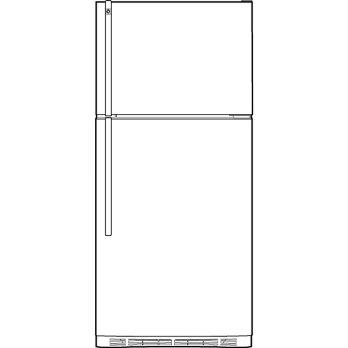 GE® ENERGY STAR® 18.1 Cu. Ft. Top-Freezer Refrigerator