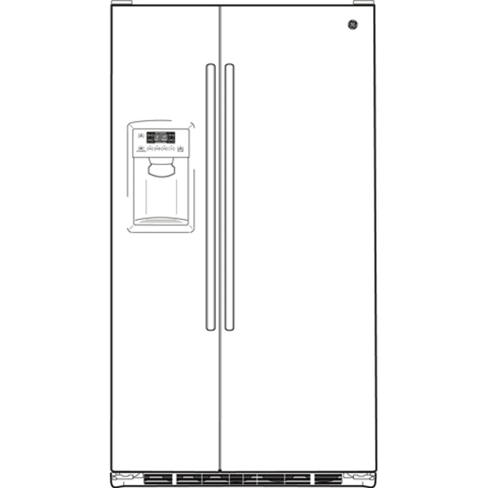 Adora series by GE® ENERGY STAR® 29.1 Cu. Ft. Side-by-Side Refrigerator