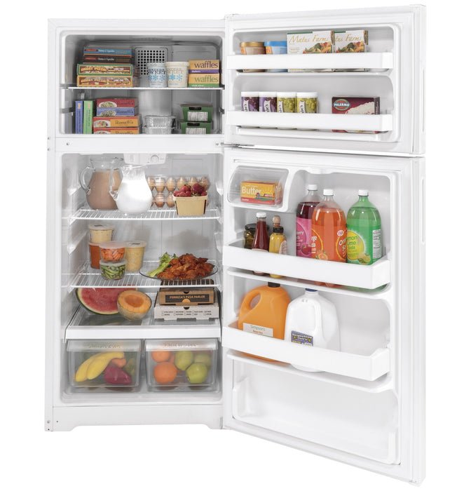 GE® ENERGY STAR® 16.6 Cu. Ft. Recessed Handle Top-Freezer Refrigerator