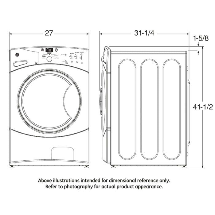 GE® ENERGY STAR® 3.5 DOE Cu. Ft. Capacity Frontload Washer