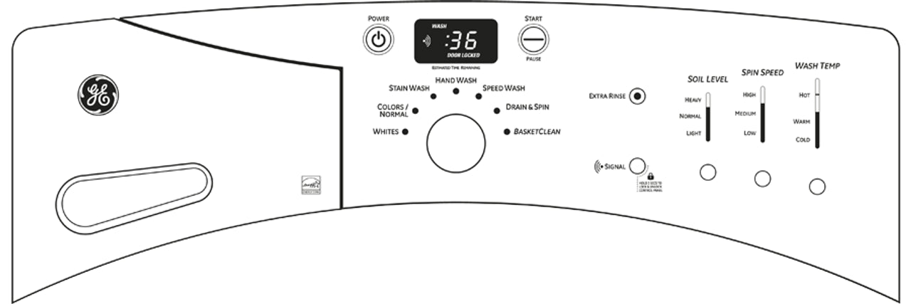 GE® ENERGY STAR® 3.5 DOE Cu. Ft. Capacity Frontload Washer