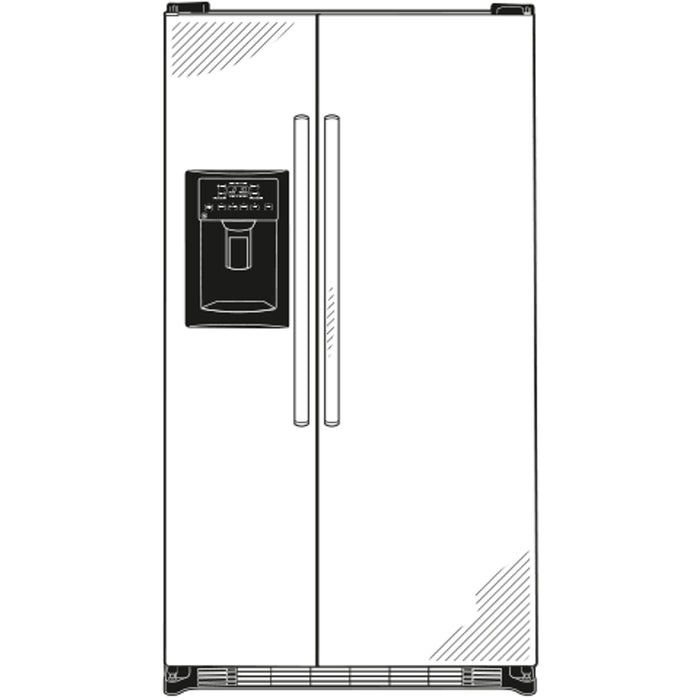 GE® ENERGY STAR® 21.8 Cu. Ft. Side-By-Side Refrigerator