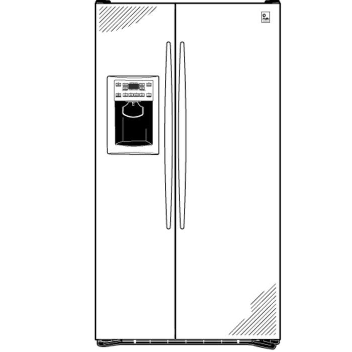 GE Profile™ 25.6 Cu. Ft. Stainless Side-by-Side Refrigerator with Dispenser