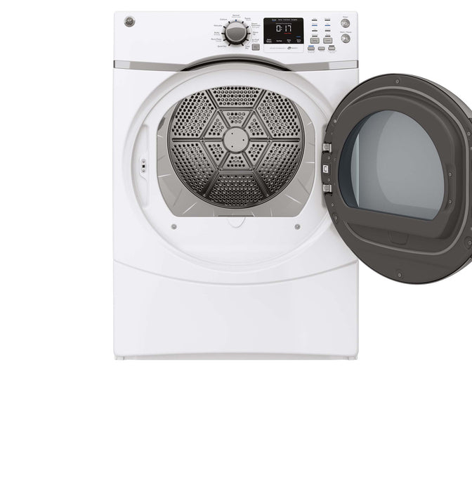 GE® 7.5 cu. ft. capacity frontload dryer with steam