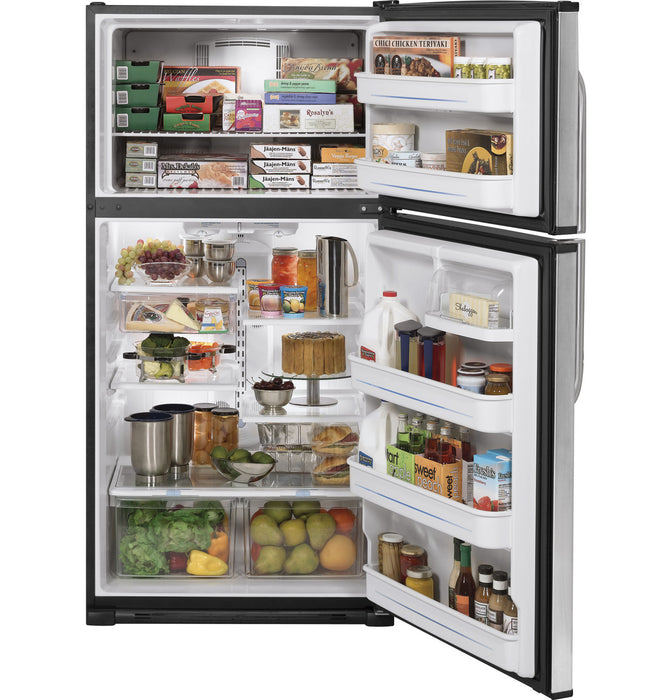 GE® ENERGY STAR® 21.0 Cu. Ft. Stainless Top-Freezer Refrigerator