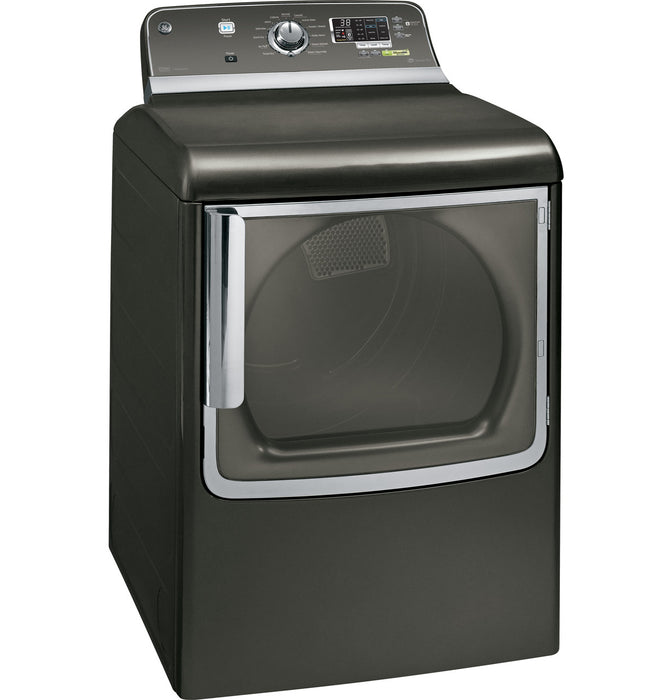 GE® 7.8 cu. ft. capacity electric dryer with stainless steel drum and steam