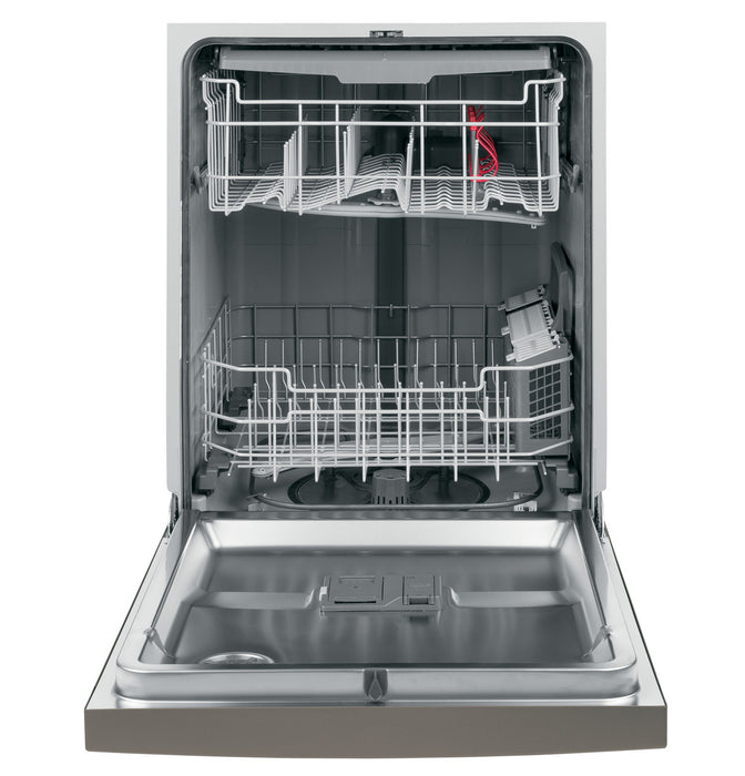 GE® Front Control with Stainless Interior Door Dishwasher with Sanitize Cycle & Dry Boost