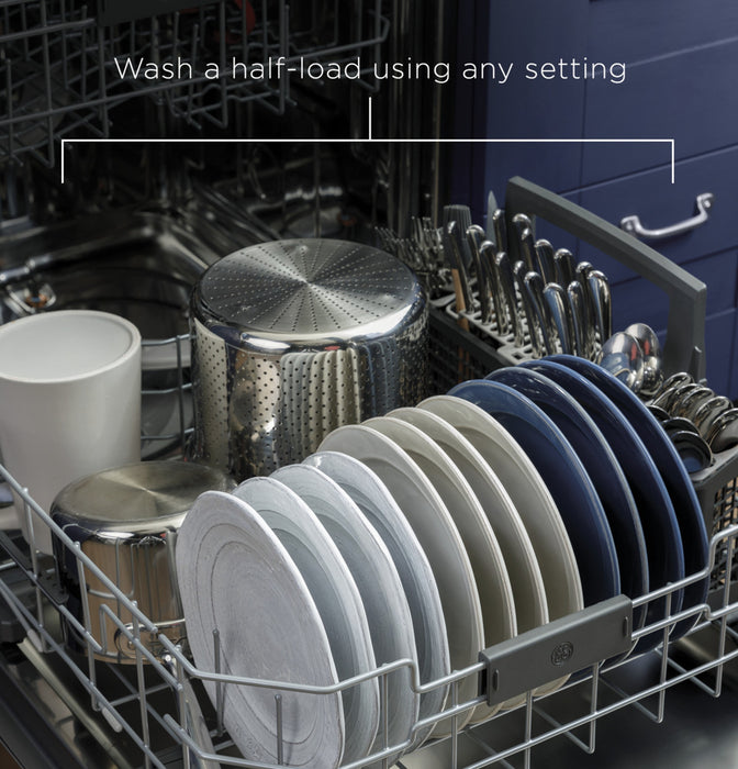 GE® Front Control with Stainless Interior Door Dishwasher with Sanitize Cycle & Dry Boost