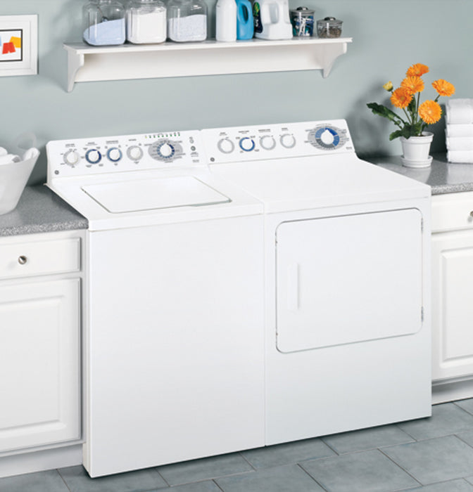 GE® Super 7.0 Cu. Ft. Capacity Electric Dryer with Stainless Steel Drum