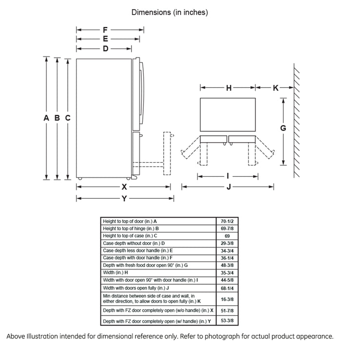 GE® ENERGY STAR® 25.8 Cu. Ft. French-Door Refrigerator