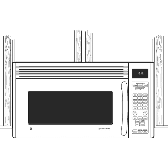 GE Spacemaker® XL1800 Microwave Oven with Recirculating Venting