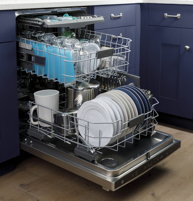 GE® ENERGY STAR® Top Control with Stainless Steel Interior Dishwasher with Sanitize Cycle & Dry Boost with Fan Assist