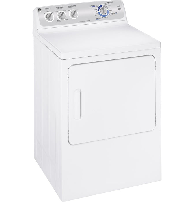 GE® 7.0 cu. ft. capacity DuraDrum™ gas dryer with Sensor Dry™