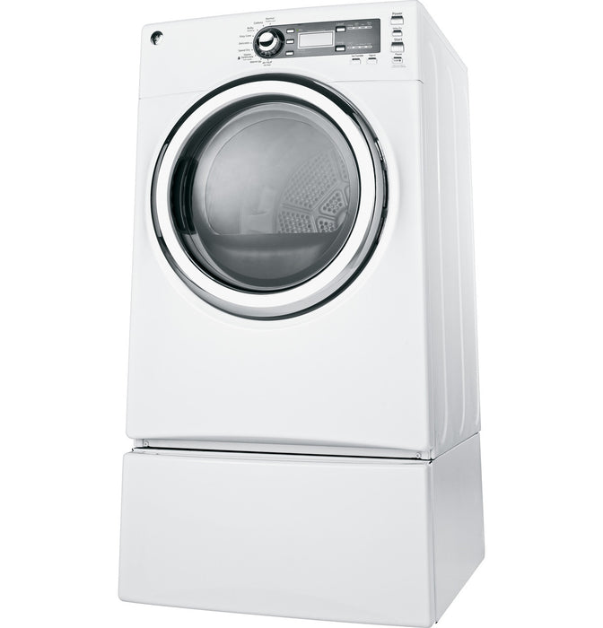 GE® 7.5 cu. ft. capacity frontload dryer with Steam and stainless steel drum