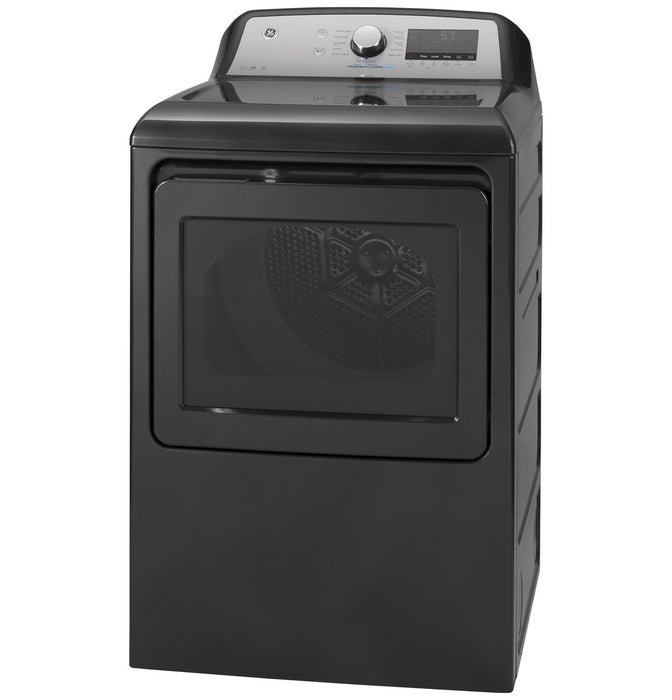 GE® ENERGY STAR® 7.4 cu. ft. Capacity Smart aluminized alloy drum Electric Dryer with Sanitize Cycle and Sensor Dry