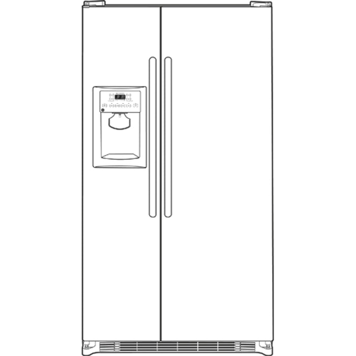 GE® ENERGY STAR® 21.9 Cu. Ft. Side-By-Side Refrigerator with Dispenser