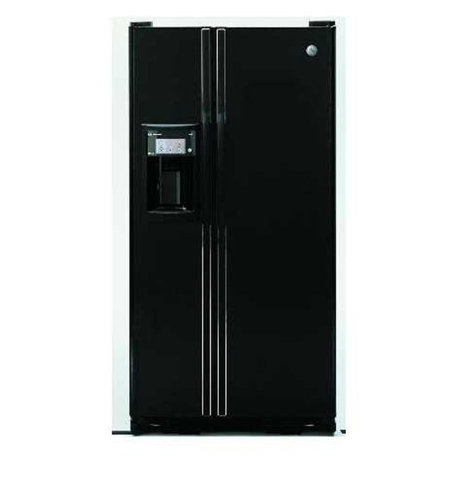 GE® Refrigerator Side by Side, 692 liters (Freezer 252 L), SoftTouch Dispenser, Side-Out Can Dispenser , Black Color