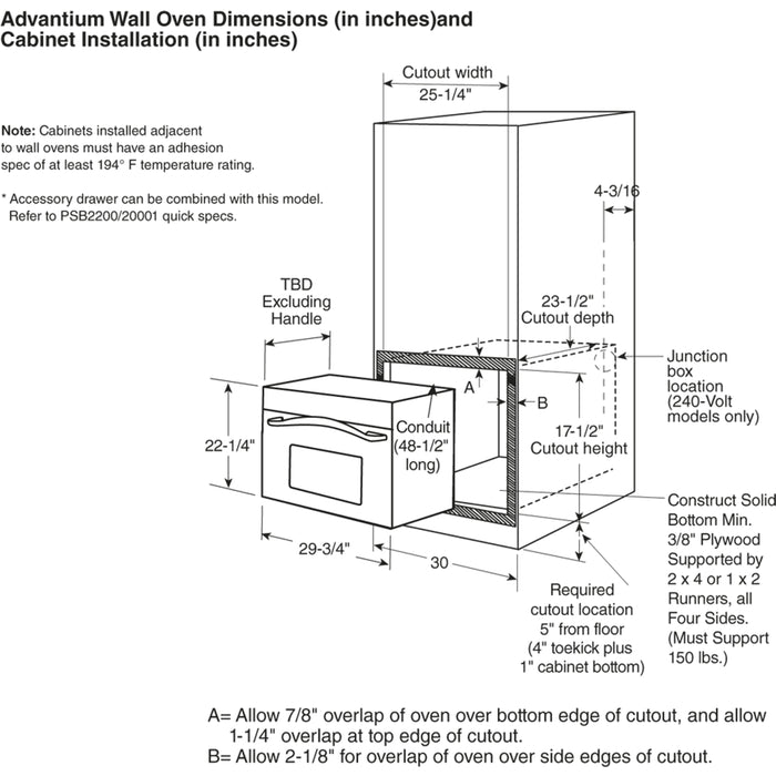 GE Profile Advantium® 120V - 30 in. Wall Oven