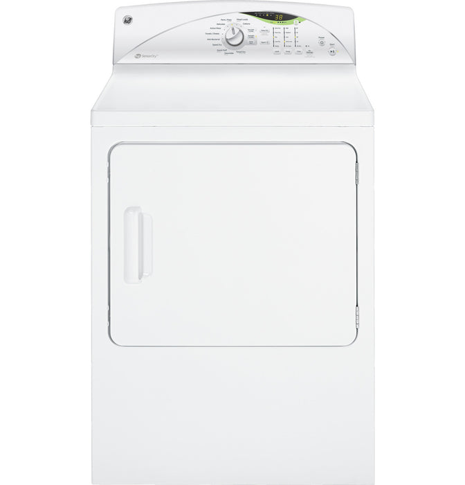 GE® 7.0 cu. ft. stainless steel capacity gas dryer with HE SensorDry™