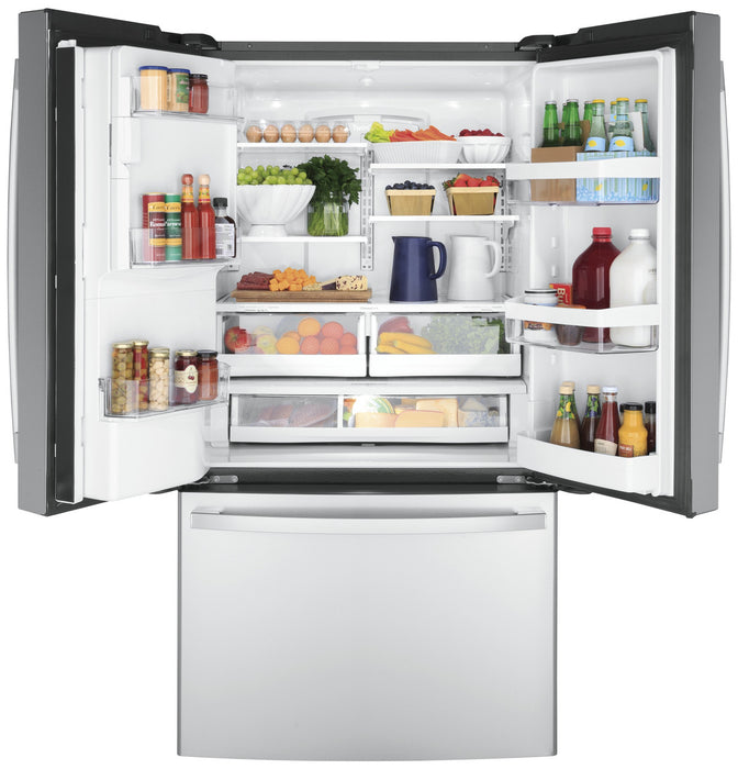 GE® ENERGY STAR® 22.1 Cu. Ft. Counter-Depth Fingerprint Resistant French-Door Refrigerator