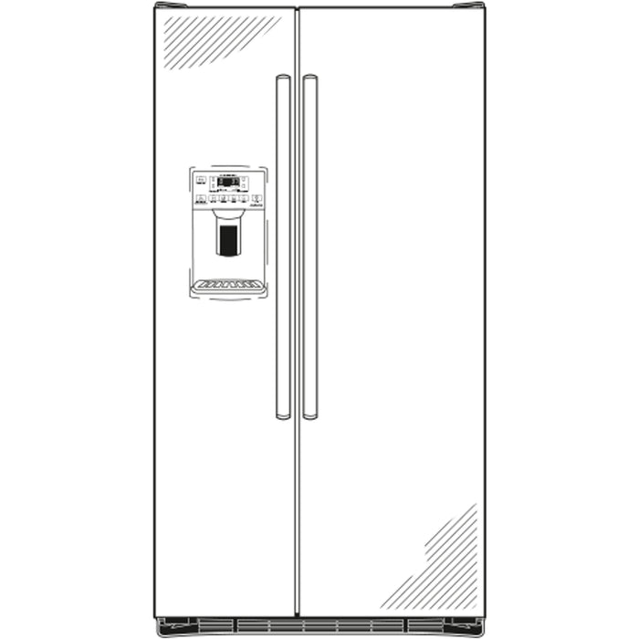 Adora series by GE® ENERGY STAR® 25.3 Cu. Ft. Side-By-Side Refrigerator