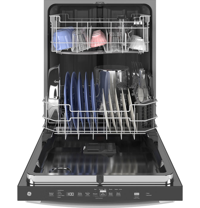 GE® ENERGY STAR® Top Control with Stainless Steel Interior Door Dishwasher with Sanitize Cycle & Dry Boost