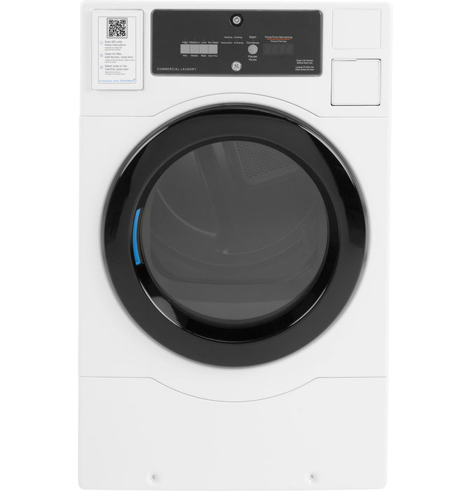 GE® Commercial 7.7 cu. ft. Capacity Electric Dryer with Built-In App-Based Payment System SITE WIFI REQUIRED, Standalone Unit