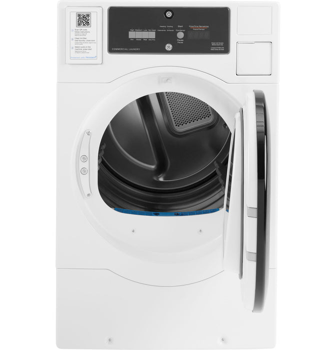 GE® Commercial 7.7 cu. ft. Capacity Electric Dryer with Built-In App-Based Payment System SITE WIFI REQUIRED, Standalone Unit