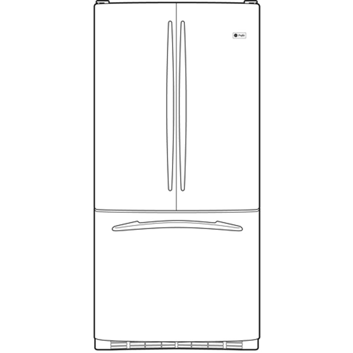 GE Profile™ 22.2 Cu. Ft. French-Door Refrigerator with Internal Water Dispenser